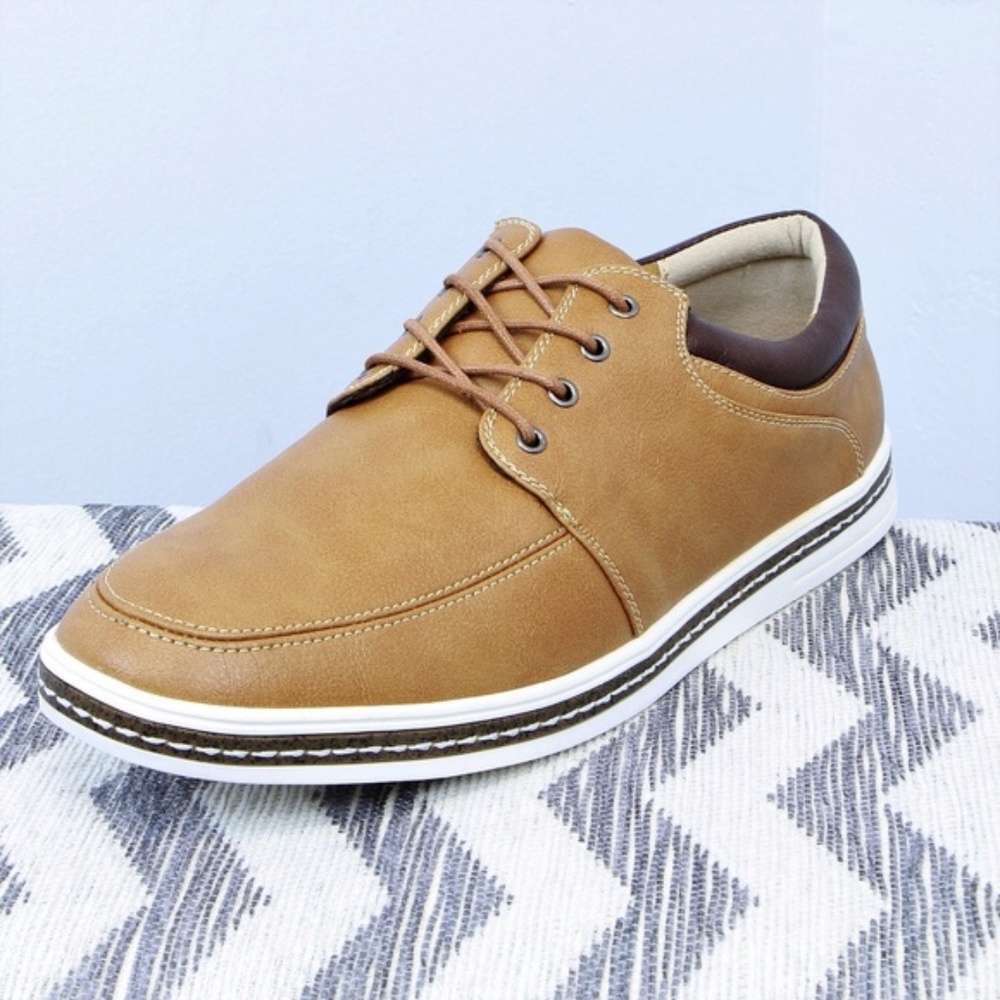 Mens "Klein" Tan Fashion Sneakers - Picture 1 of 8